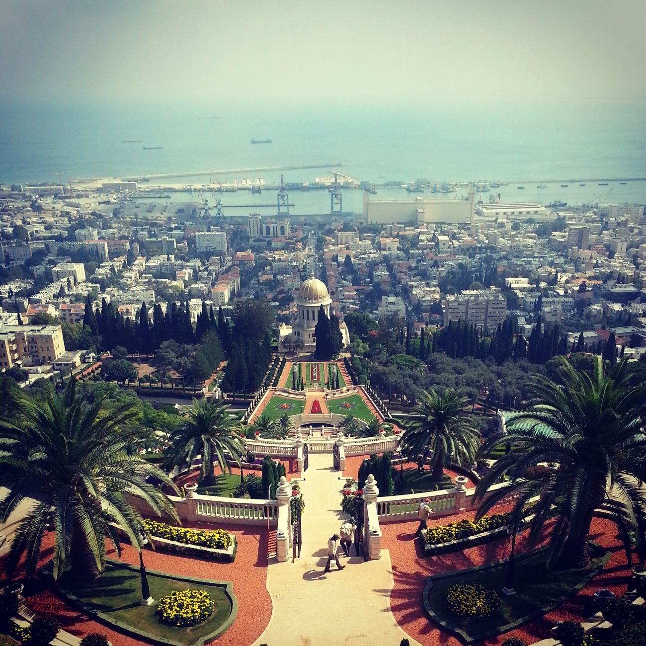 The Bahá’í Gardens on Mount Carmel, Haifa.