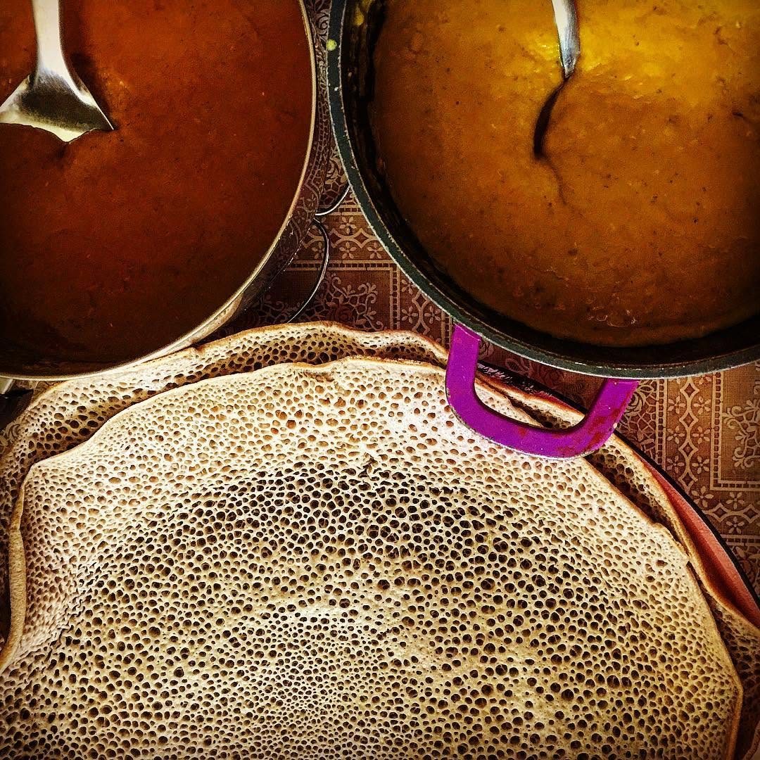 Fresh bread at an Israeli market stall.