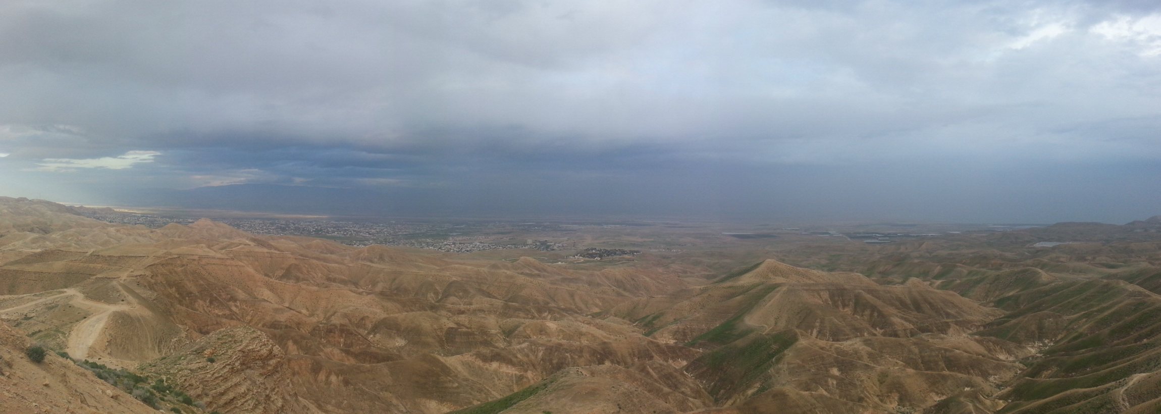 The view over Jericho and the Jordan Valley.