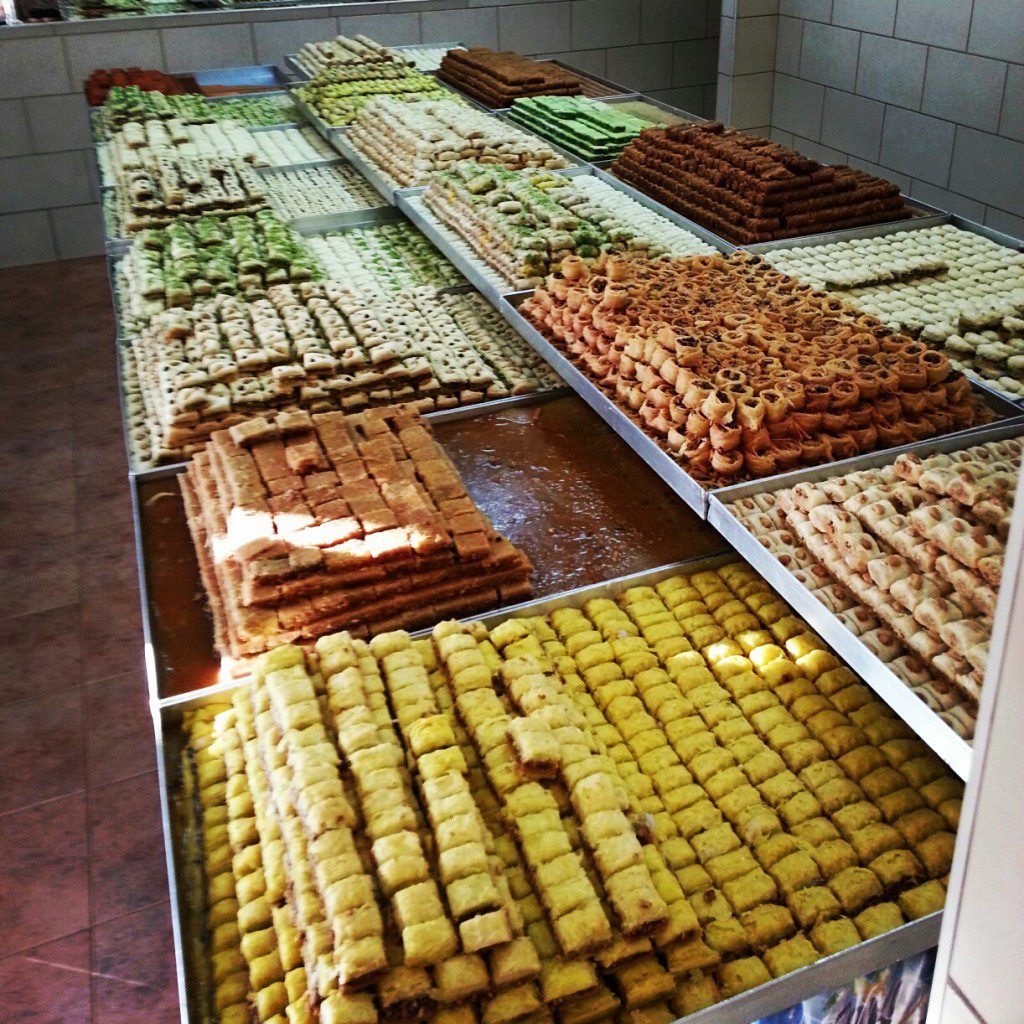 Traditional sweets in Daliyat-al-Carmel. Yum!