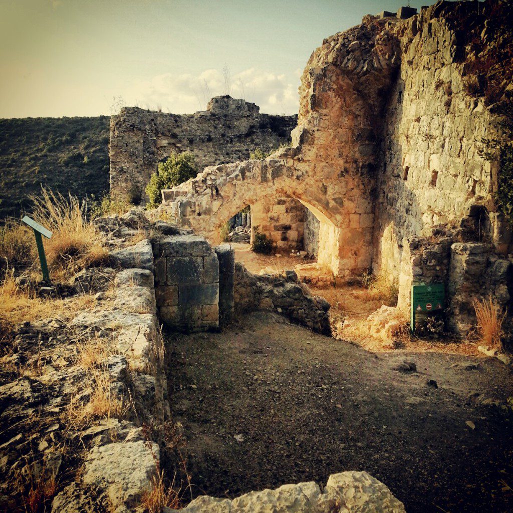 Among the ruins at Montfort