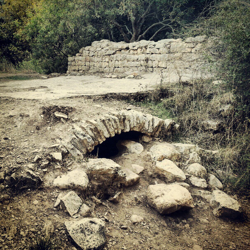Ruins of a flour mill along Nachal Kziv