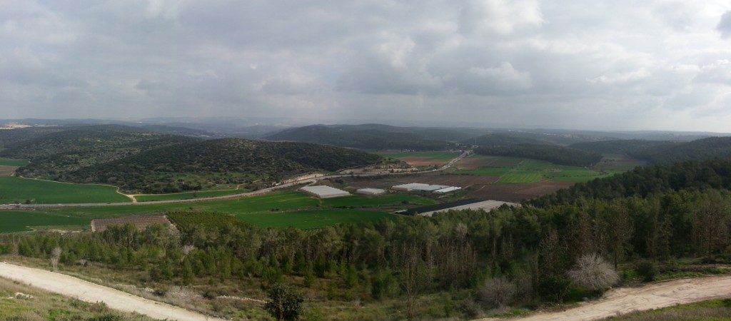 View over the Judean Lowlands (Shfela) from Tel Azeka