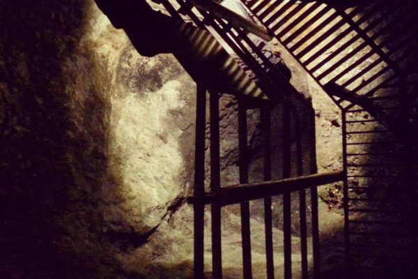 Inside the water tunnels in the City of David
