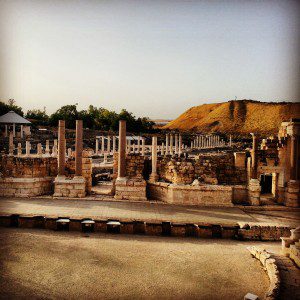 View from the theatre of Beit Shean (Scythopolis)