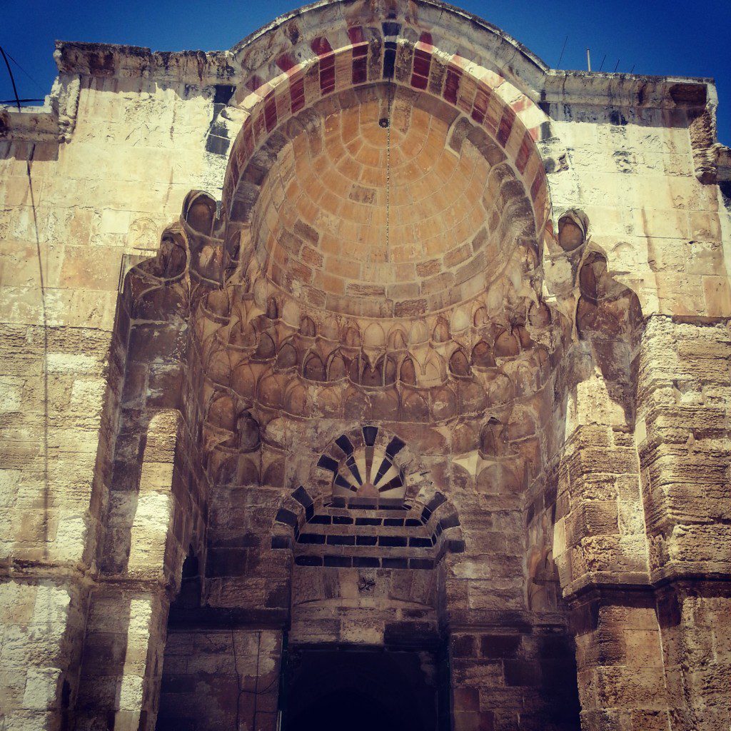 Mamluk architecture: note the alternating dark and light stone in the ablaq style