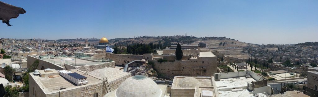 View over the Temple Mount and the Old City of Jerusalem