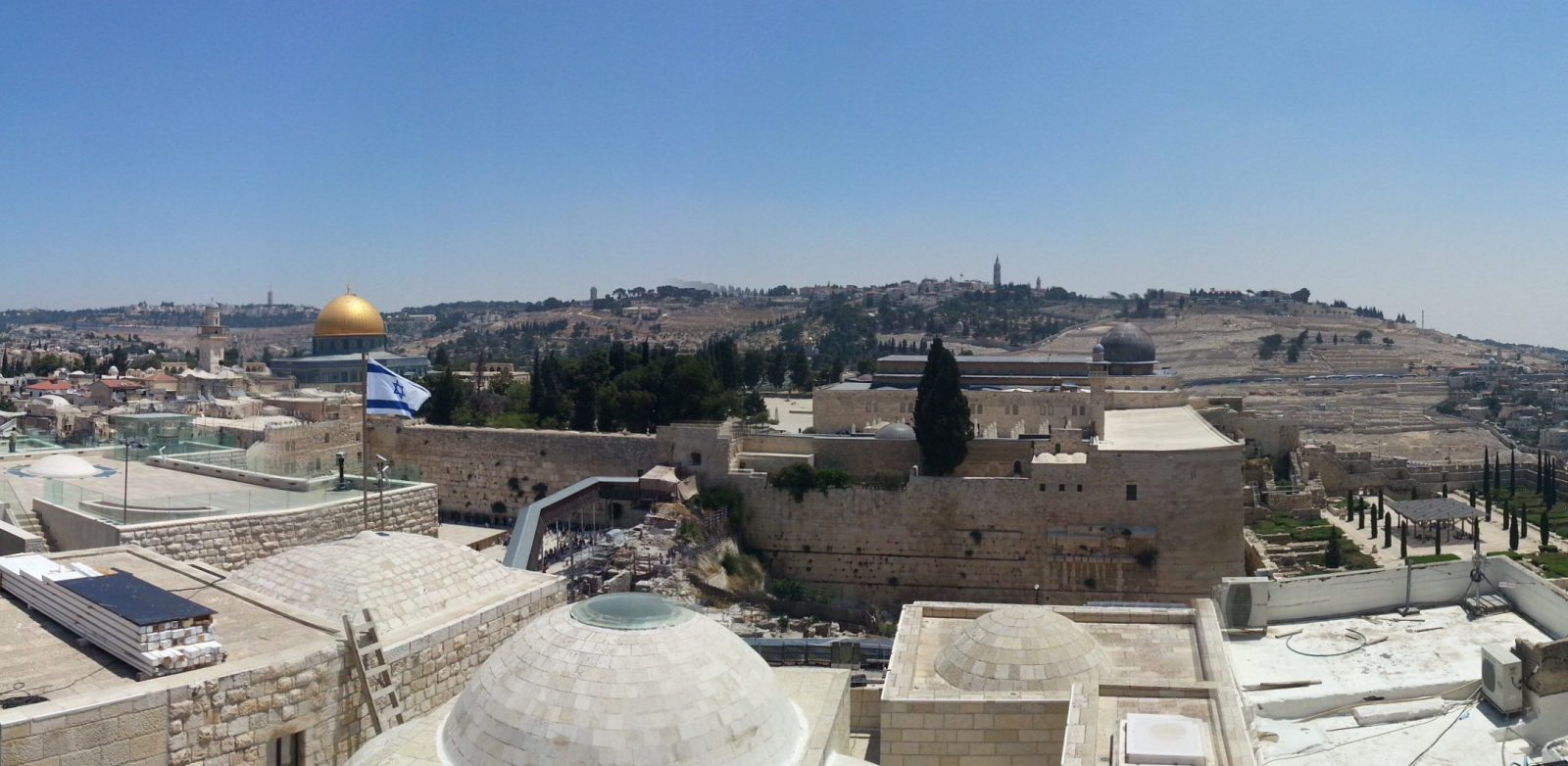 View over the Temple Mount and the Old City of Jerusalem
