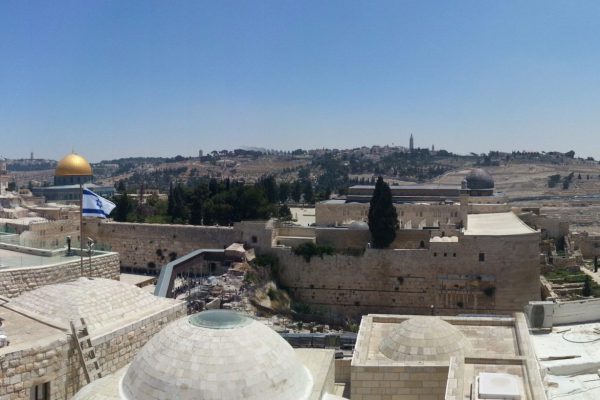 View over the Temple Mount and the Old City of Jerusalem