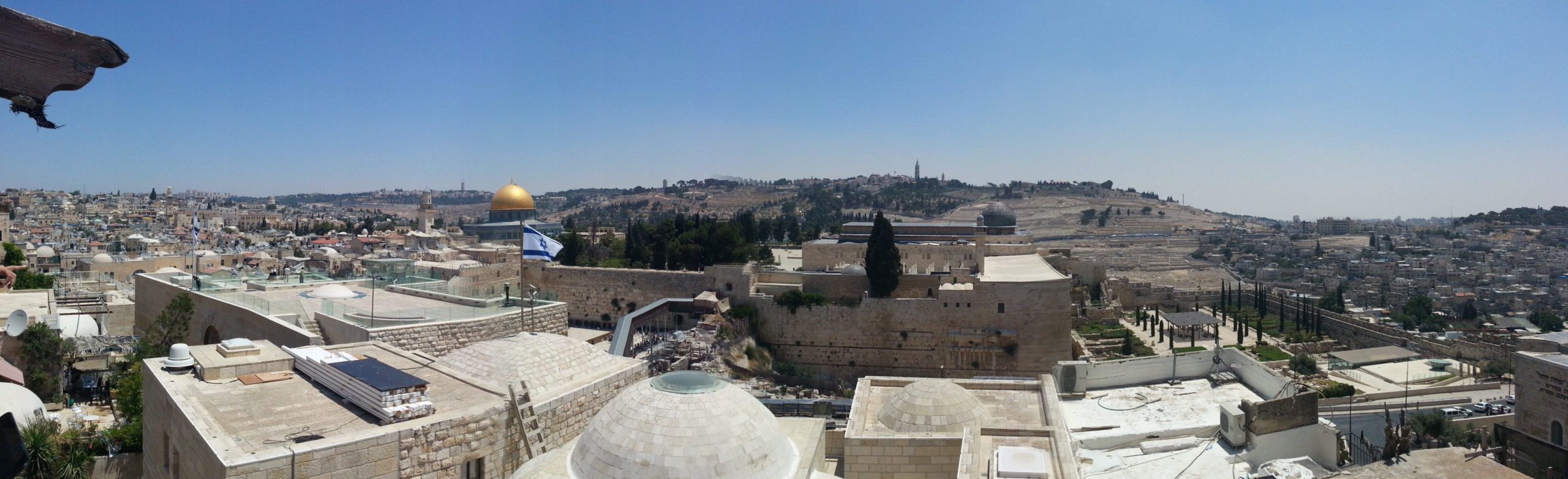 View over the Temple Mount and the Old City of Jerusalem