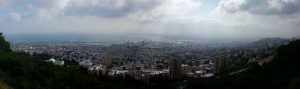 View over Haifa and its bay from the Louis Promenade.