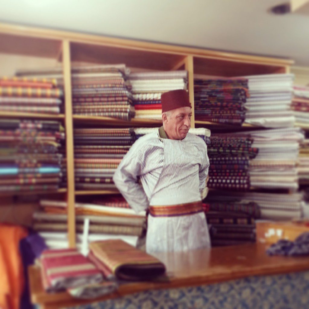 The inimitable Bilal Abu Khalaf dons his traditional garb