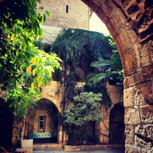 Crusader cloisters in the Church of the Redeemer