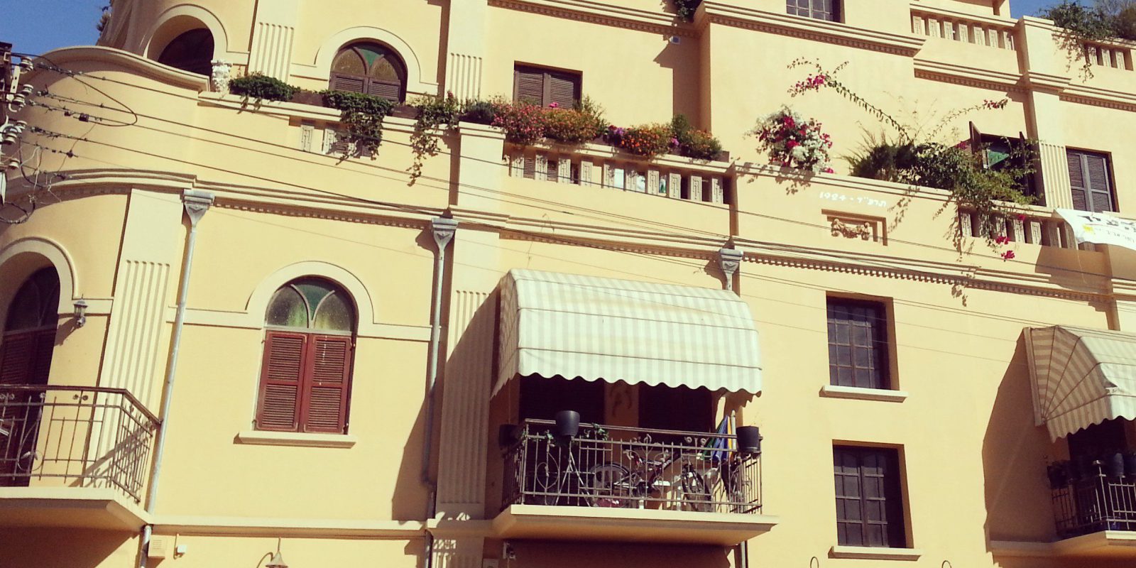 Eclectic architecture in Tel Aviv