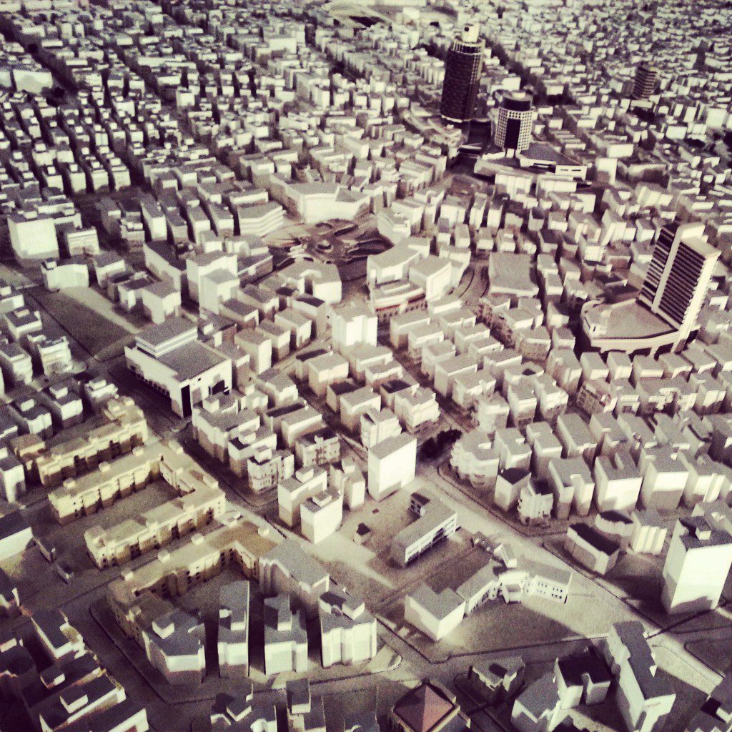 Tel Aviv model inside the Shalom Tower