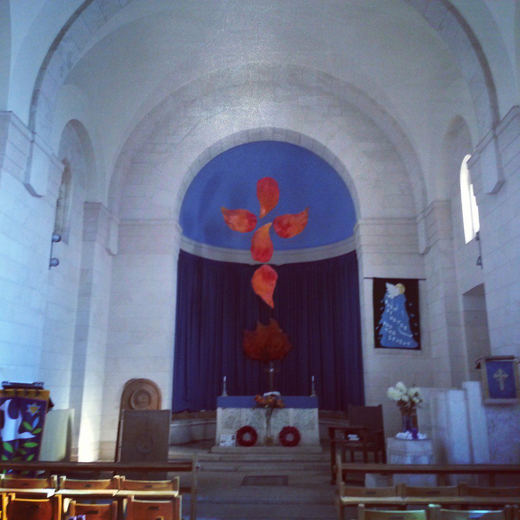 Inside St Andrew's Church, Jerusalem