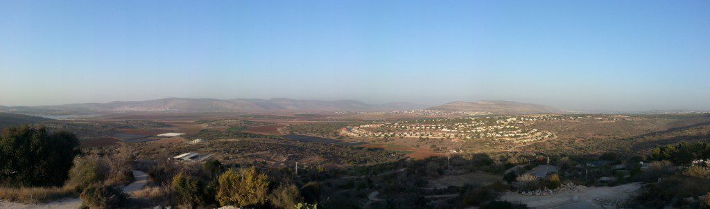 View from the top of the Zippori Fortress