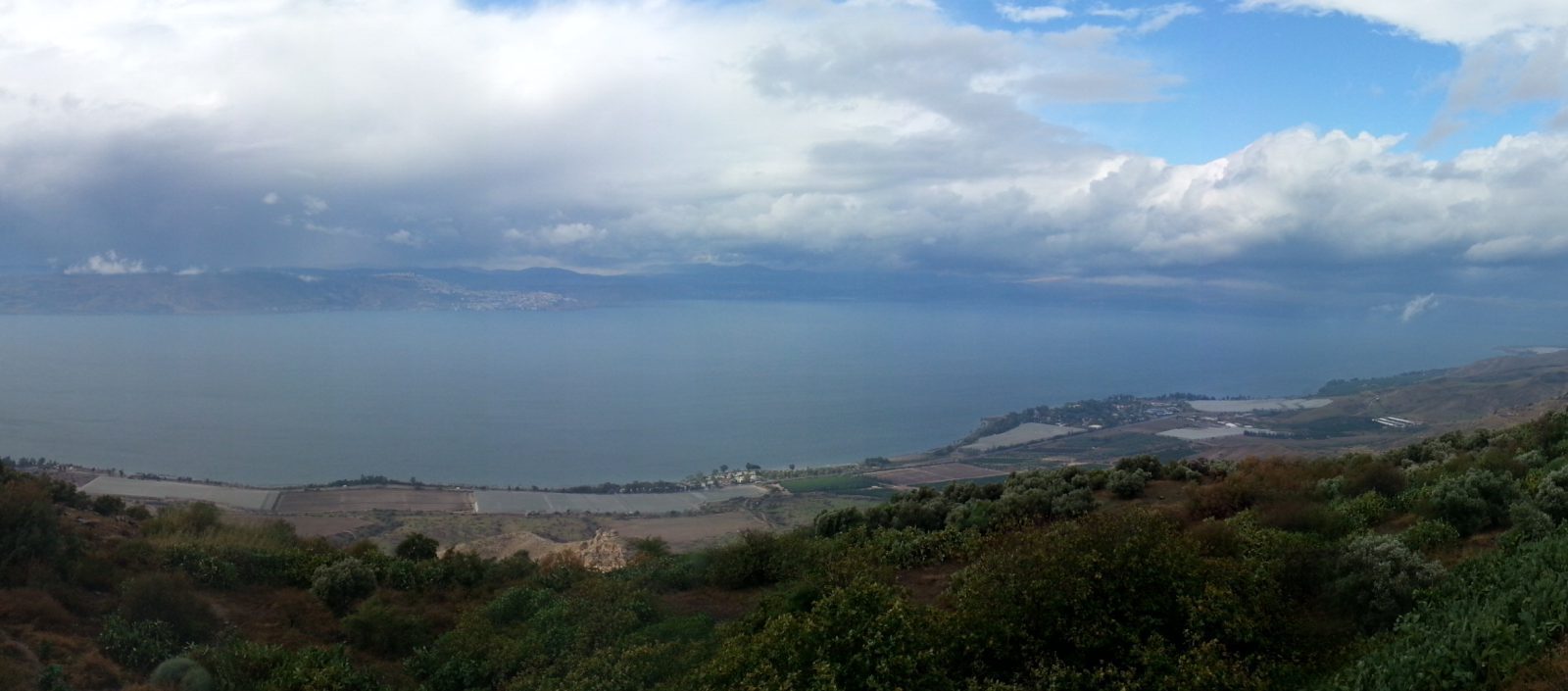 View over the Sea of Galilee from the Peace Vista (Mitzpe HaShalom).