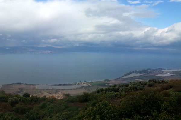 View over the Sea of Galilee from the Peace Vista (Mitzpe HaShalom).