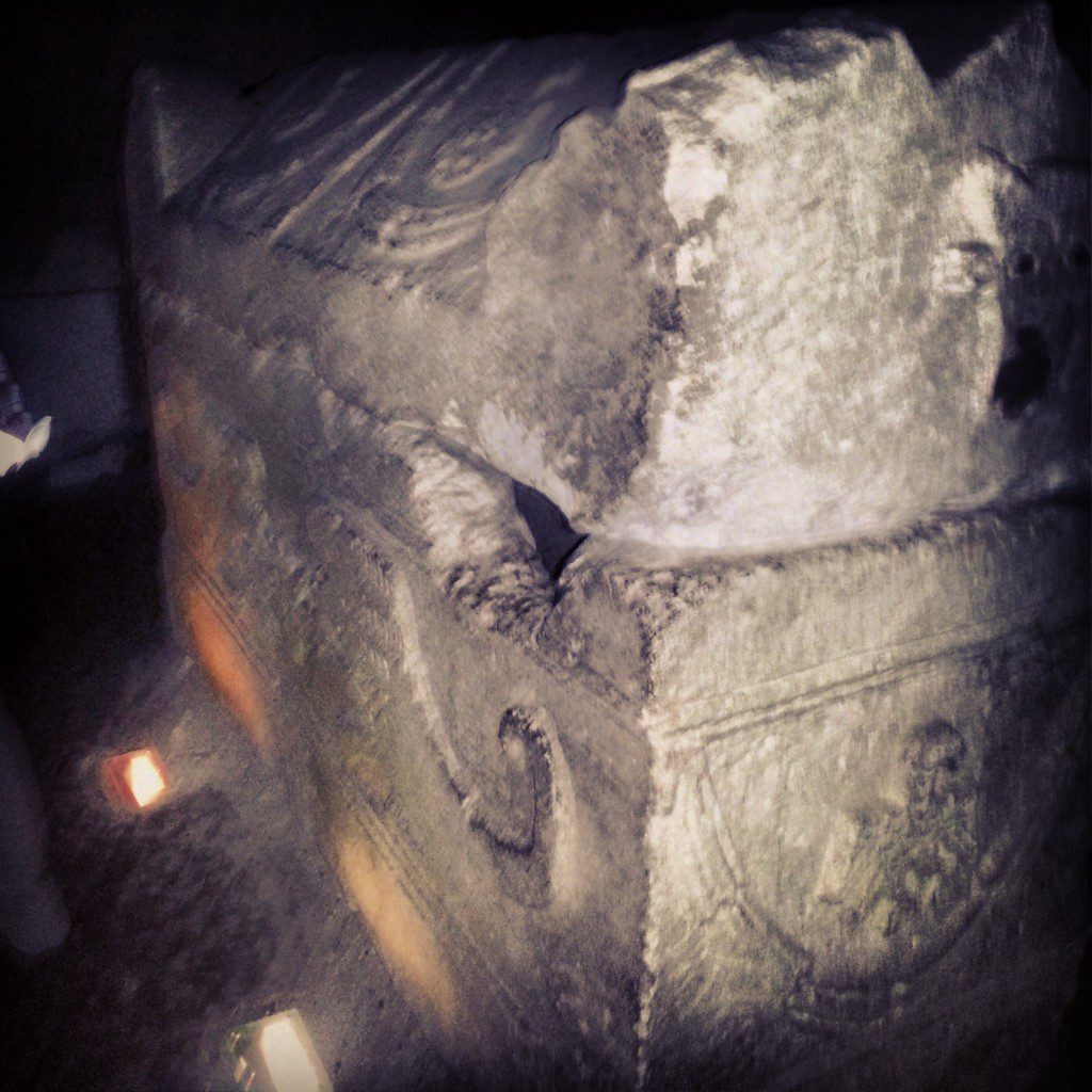 Decorated sarcophagus at Beit Shearim