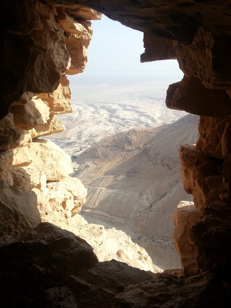 View from the southern wall of Masada