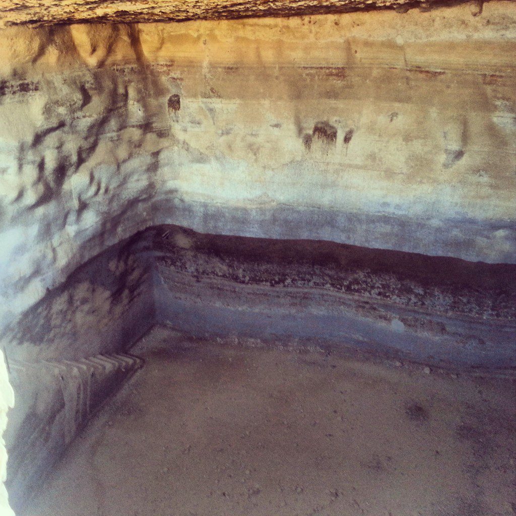 Huge cistern at Masada