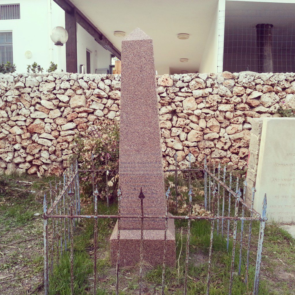 Grave of Dr Thomas Hodgkin, Jaffa
