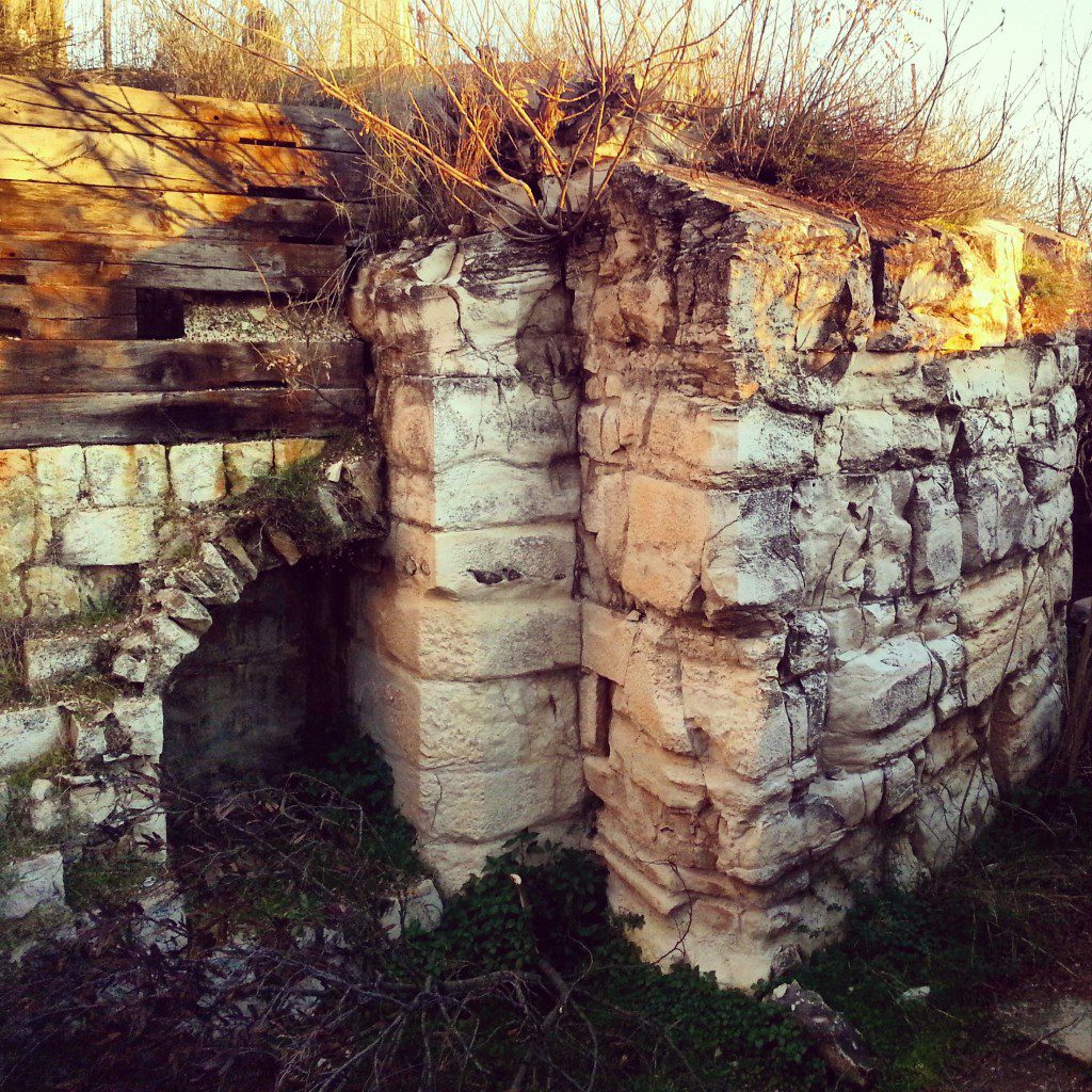 Mamluk and Crusader ruins in the Tzefat Citadel