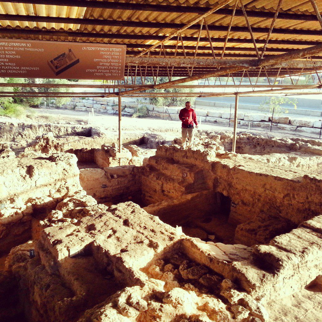 Philistine ruins at Tel Qasile