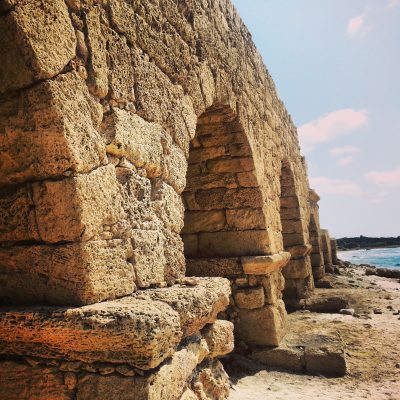 Remains of the Caesarea aqueducts