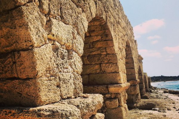 Remains of the Caesarea aqueducts