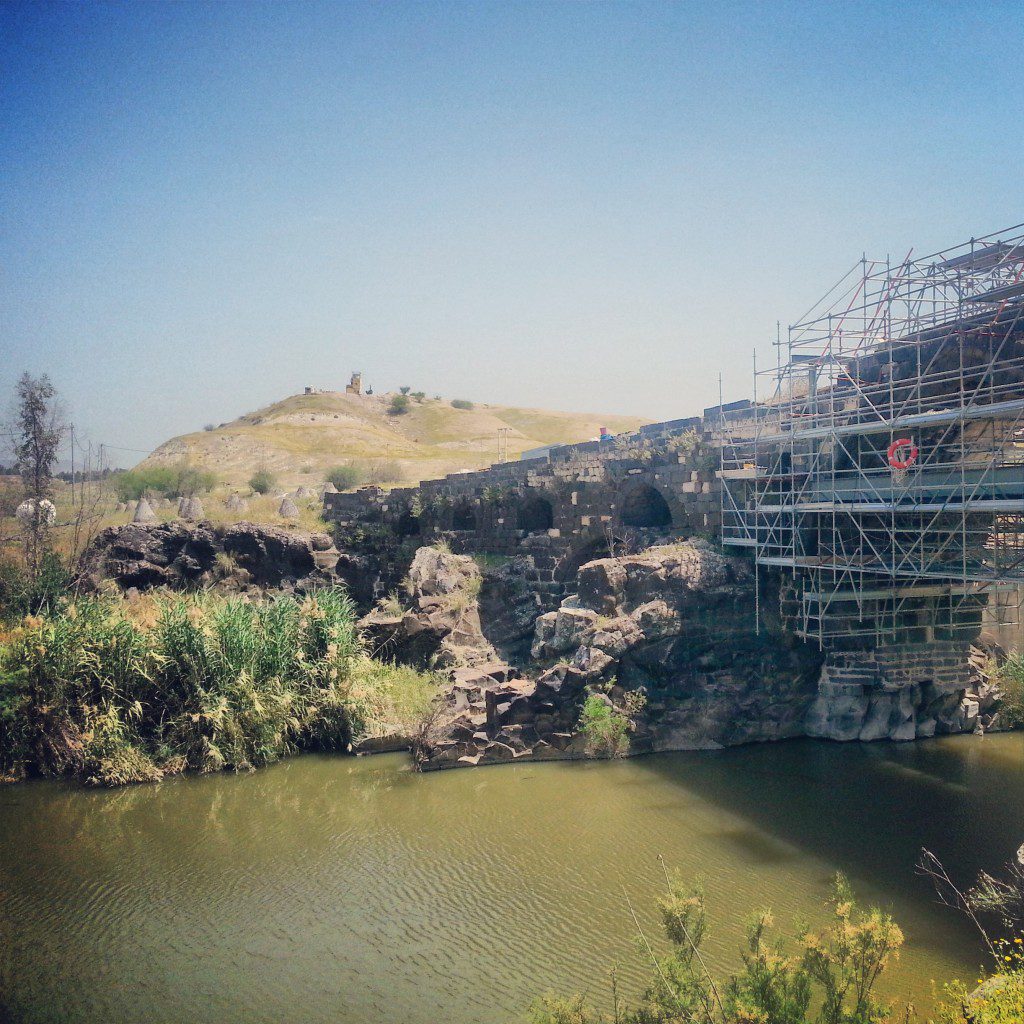 Roman / Mamluk bridge over the Jordan at Old Gesher (currently under restoration)