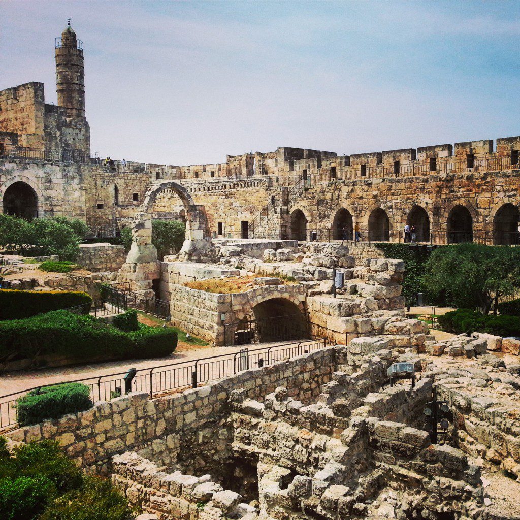 Excavations inside the Tower of David
