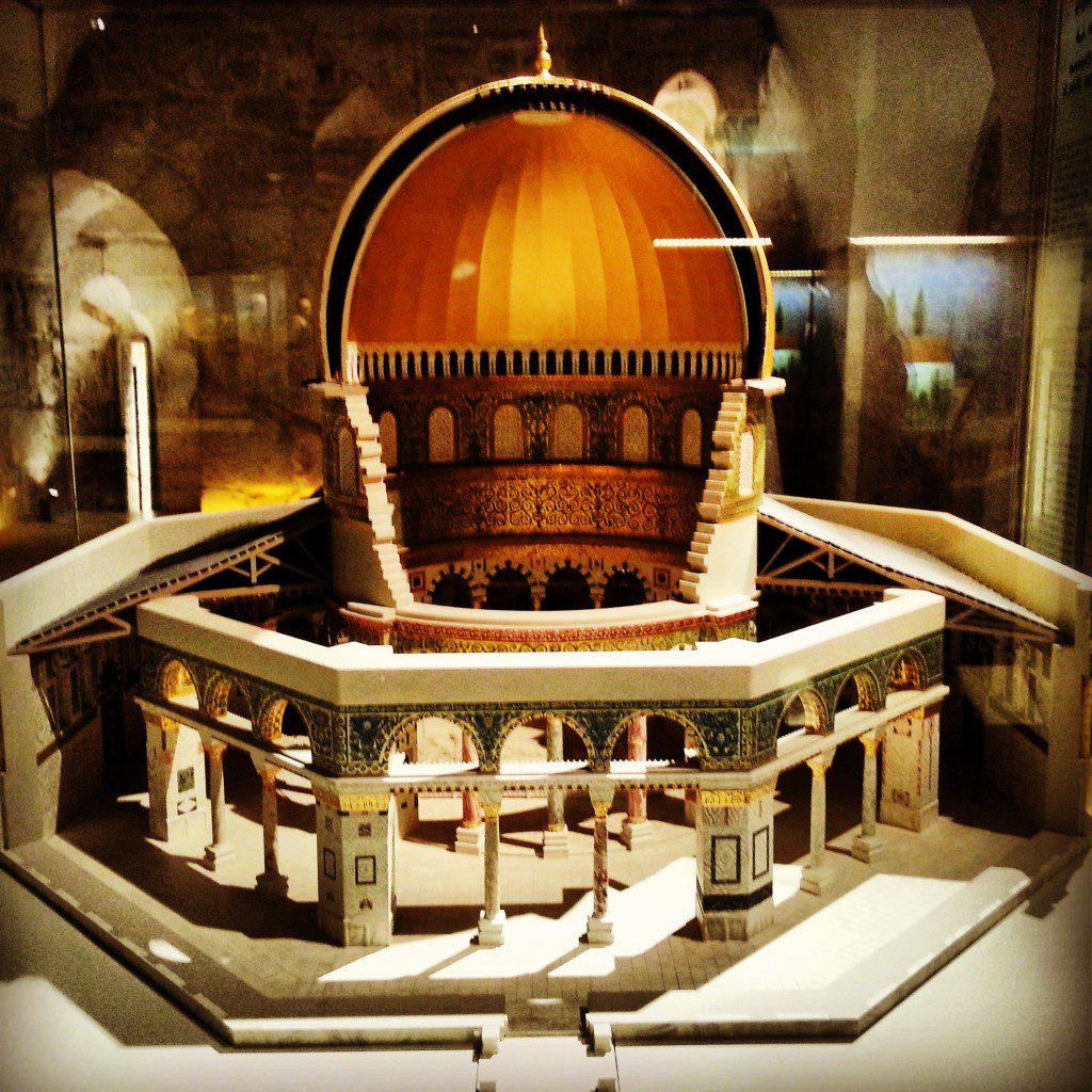 Model of the Dome of the Rock inside the Tower of David Museum