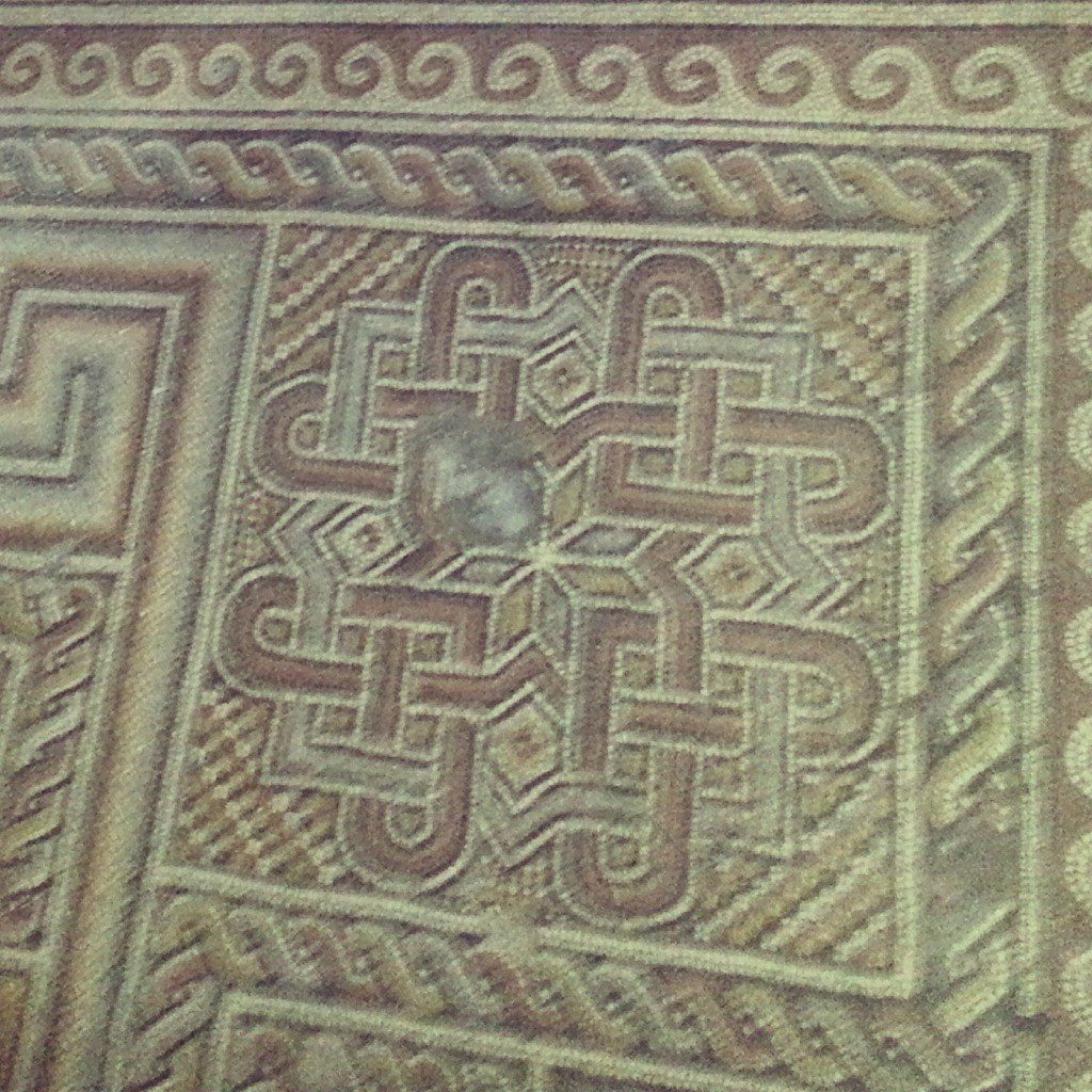 Original Byzantine mosaic in the Church of the Nativity, Bethlehem