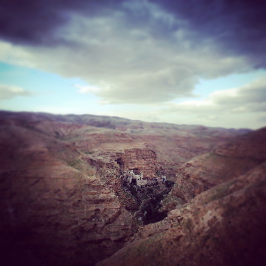 Built into the cliff face of Wadi Kelt - St George's Monastery
