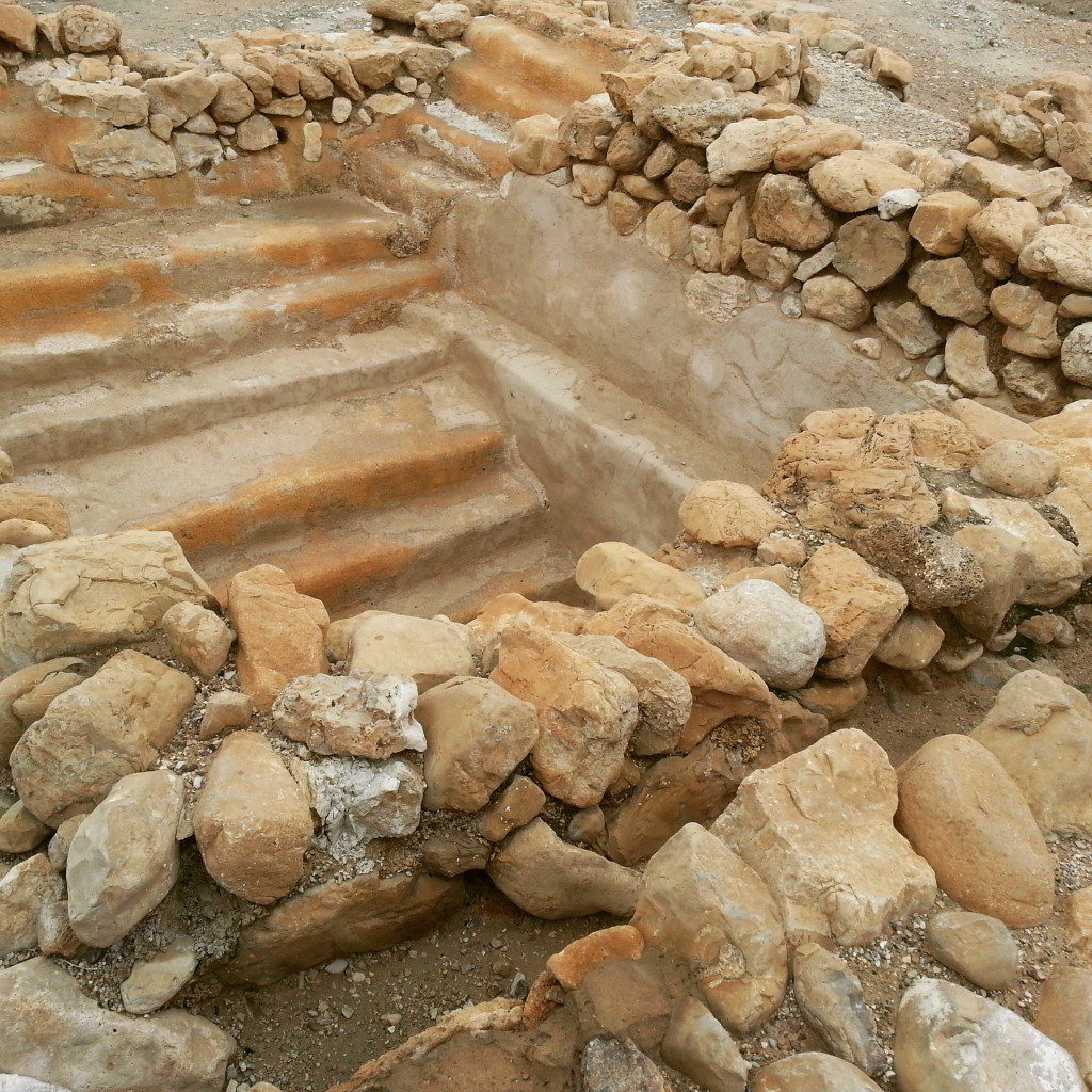 Mikve (Jewish ritual bath) at Qumran