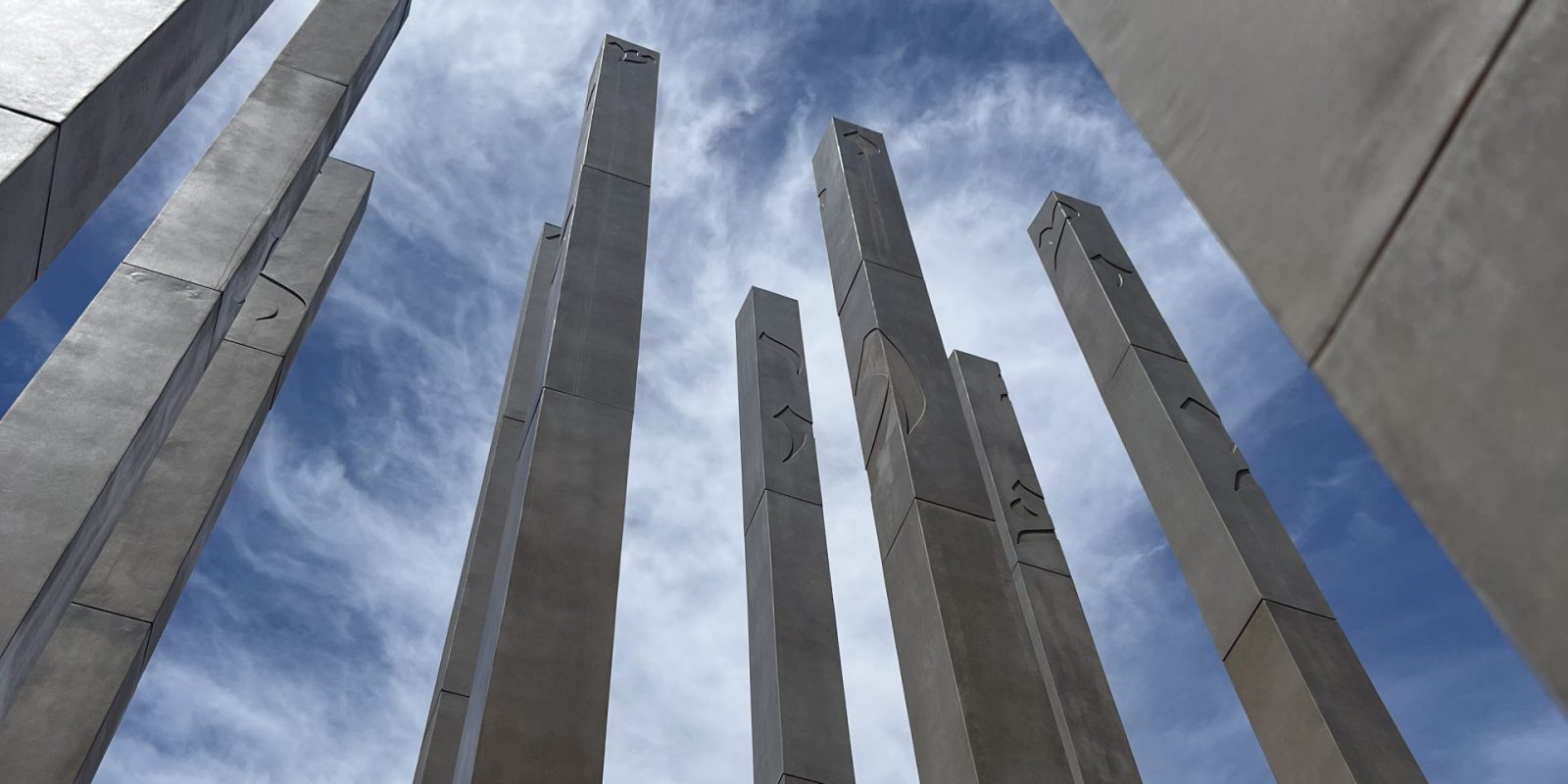 The memorial at the police station in Sderot