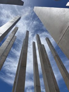 The memorial at the police station in Sderot