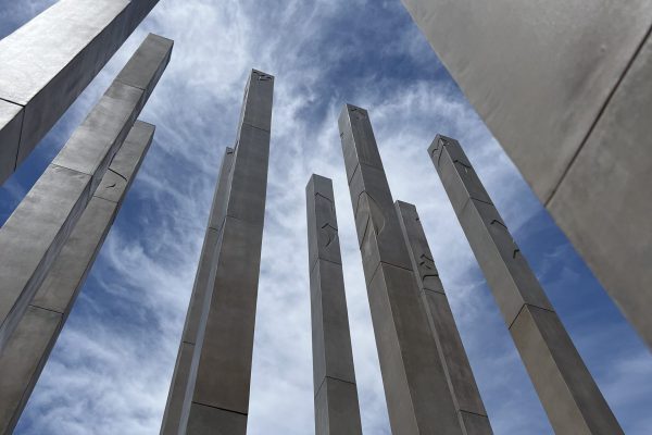 The memorial at the police station in Sderot